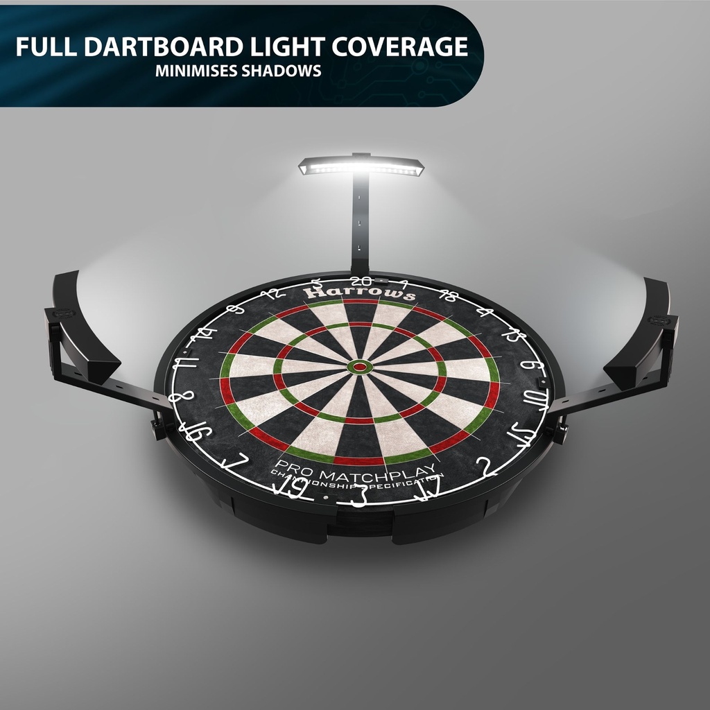 Harrows Trilight Ultra Bright LED Dartboard Lighting System Reydon